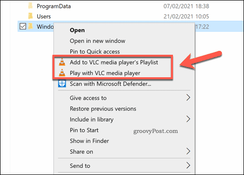 Ekstensi khusus di Windows File Explorer