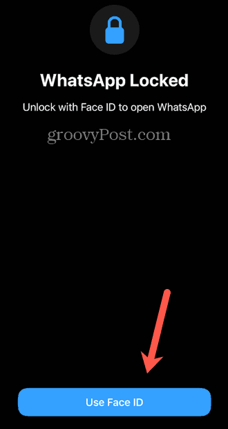 whatsapp menggunakan ID wajah