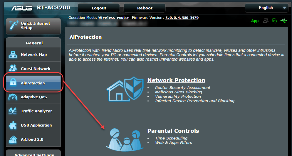 asus router parental mengontrol penjadwalan waktu