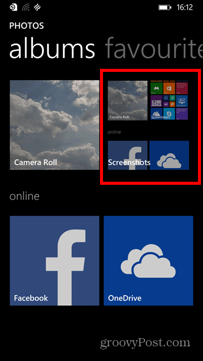 Windows Phone 8.1 screenshot album