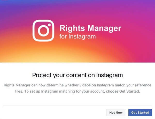 Instagram tampaknya telah mengaktifkan Manajer Hak untuk Instagram.