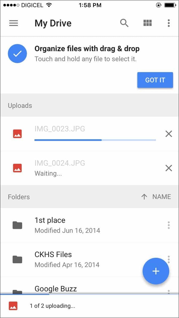 Google Drive untuk iOS diperbarui dengan Dukungan Sentuh 3D