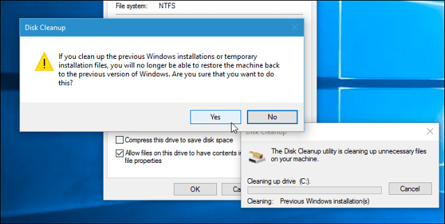 Pembaruan Windows 10 November: Mengembalikan 20 GB Ruang Disk