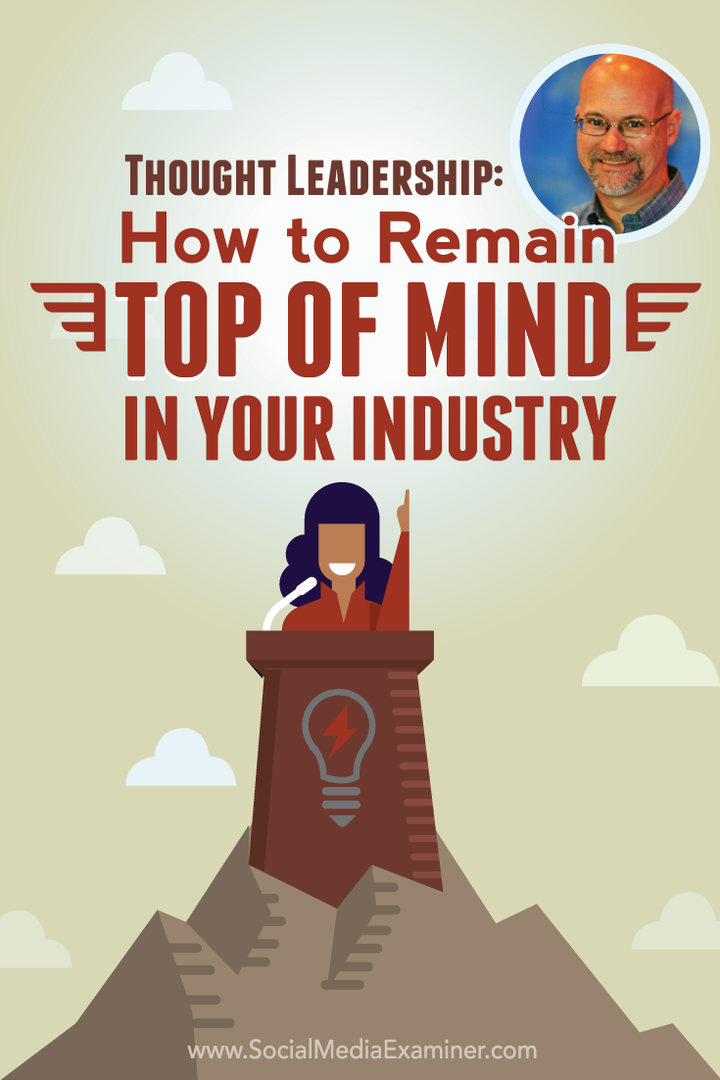 Kepemimpinan Pemikiran: Bagaimana Tetap Top of Mind di Industri Anda: Penguji Media Sosial