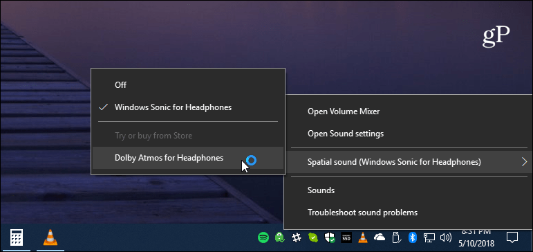 Pengaturan Suara Taskbar Windows 10