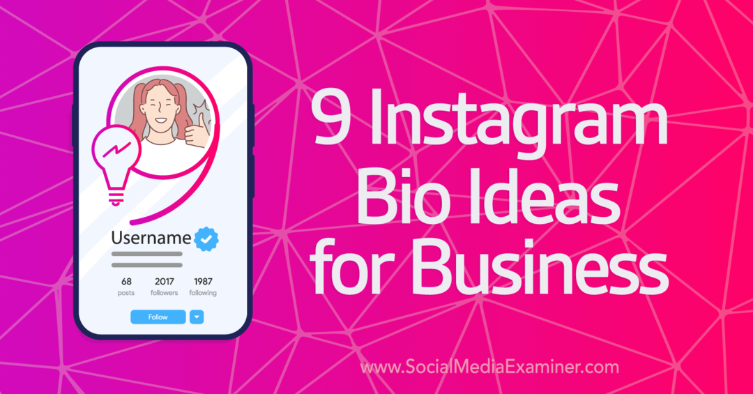 9 Ide Bio Instagram untuk Penguji Media Sosial Bisnis