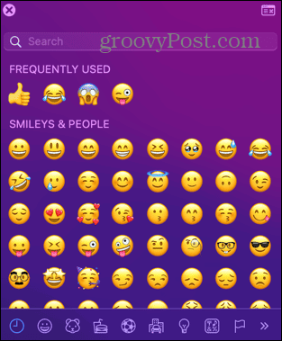 mac penampil emoji kecil