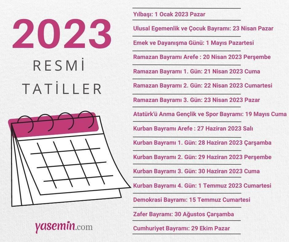 Kalender libur nasional 2023