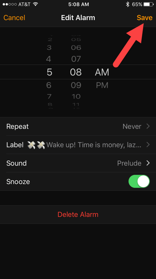 Bagaimana-Untuk mengatur Label Alarm iPhone dan Nonaktifkan Tombol Tunda