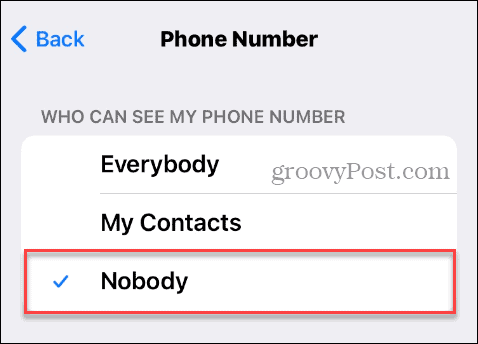 Tidak ada yang bisa melihat nomor telepon di Telegram di iPhone