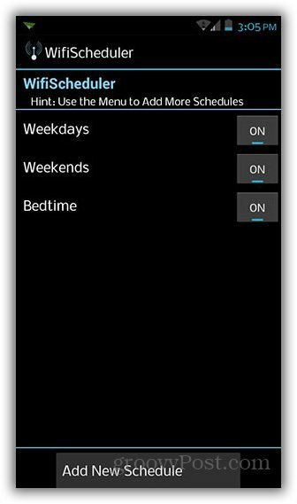 scheduler wifi untuk Android