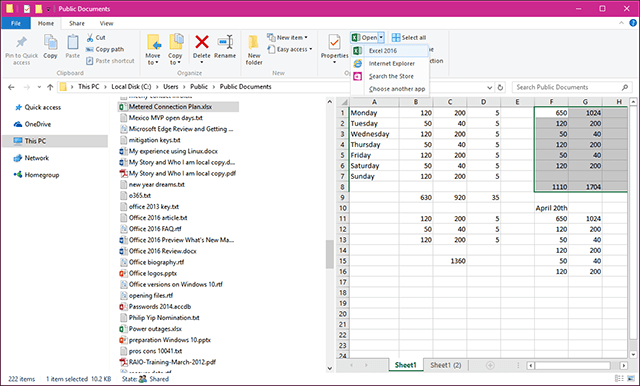 Pratinjau file dan buka with2