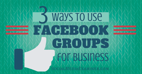 gunakan grup facebook untuk bisnis