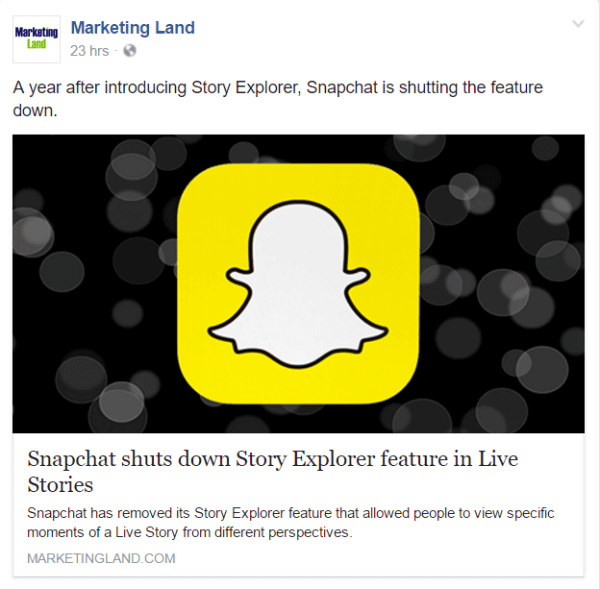 Snapchat mematikan fitur Story Explorer di Live Stories.