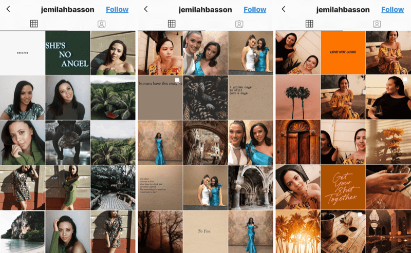 Profil bisnis Instagram untuk Jemilah Basson