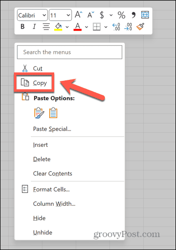 salinan excel