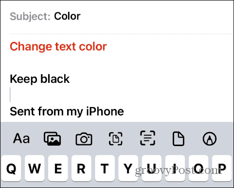 Ubah Warna Teks di iPhone