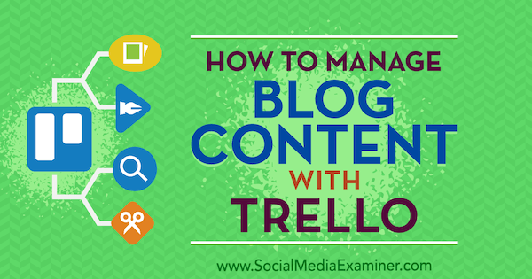 Cara Mengelola Konten Blog Dengan Trello oleh Marc Schenker di Penguji Media Sosial.