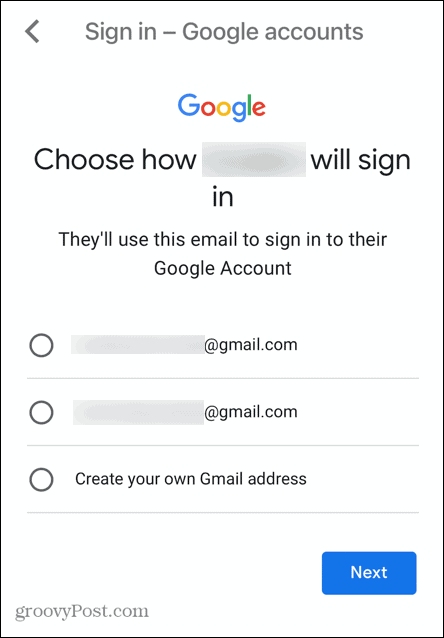 nama pengguna akun anak gmail