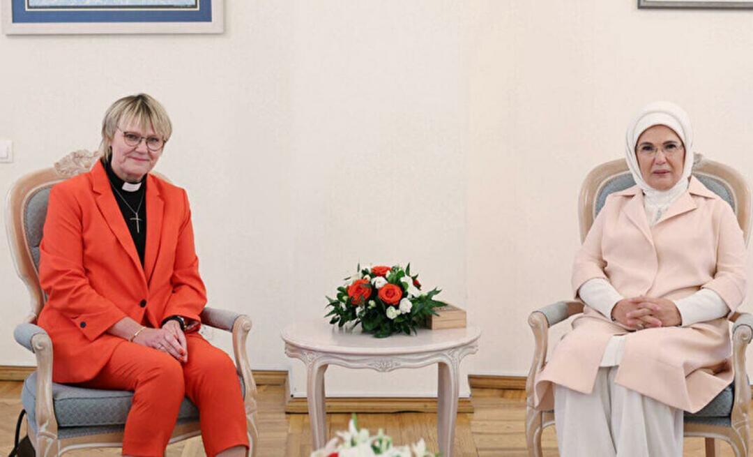 Selamat kepada Emine Erdoğan dari Birgitta Ed, istri Perdana Menteri Swedia Ulf Kristersson!