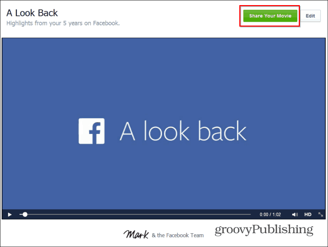 Cara Mengedit Video 'A Look Back' Facebook Anda