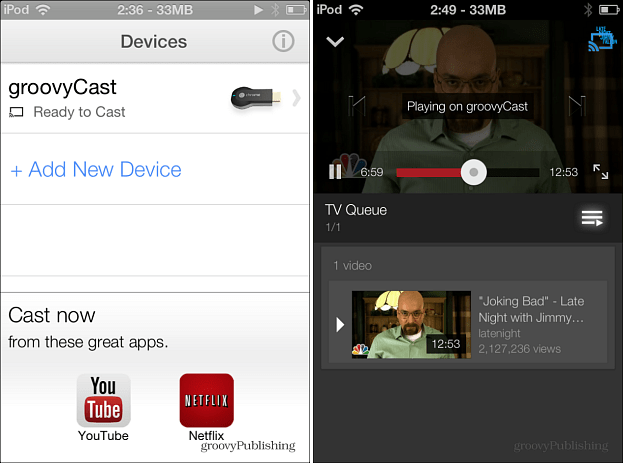 Chromecast di iOS