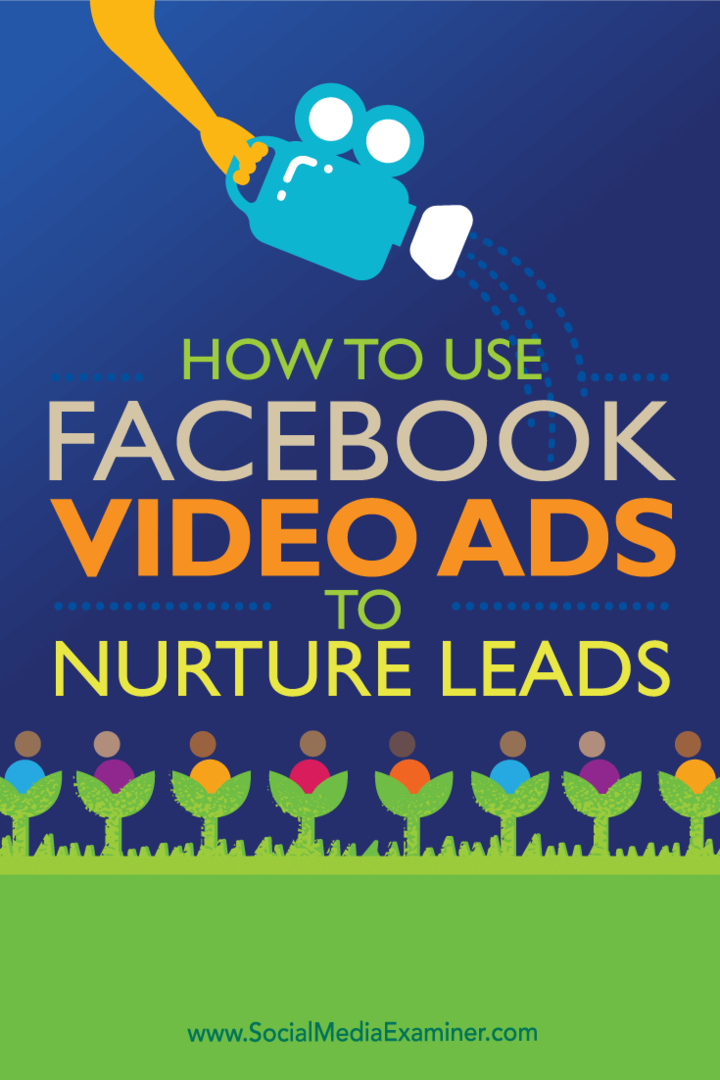 Cara Menggunakan Iklan Video Facebook untuk Memelihara Prospek: Penguji Media Sosial