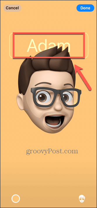 nama memoji poster kontak ios