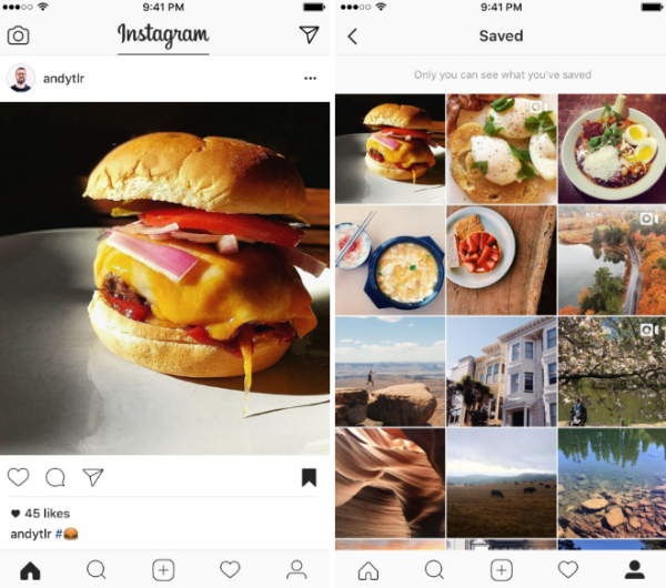 Posting yang disimpan Instagram sekarang tersedia sebagai bagian dari Instagram versi 10.2 untuk iOS dan Android.