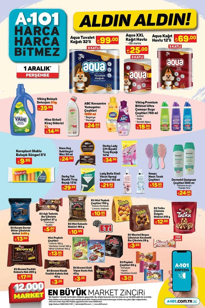 A101 1 Desember 2022 produk diskon