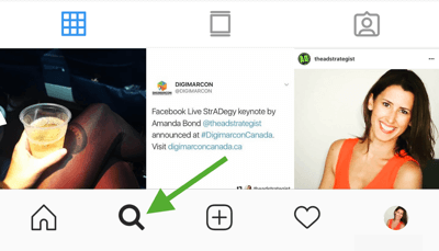 Cara mengembangkan pengikut Instagram Anda secara strategis, langkah 8, temukan hashtag yang relevan, kunjungi tab Pencarian & Jelajahi Instagram