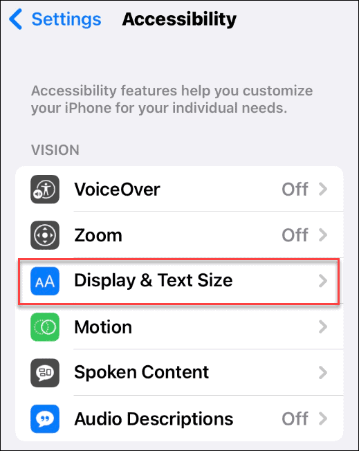 tampilan dan teks membalikkan warna pada iPhone