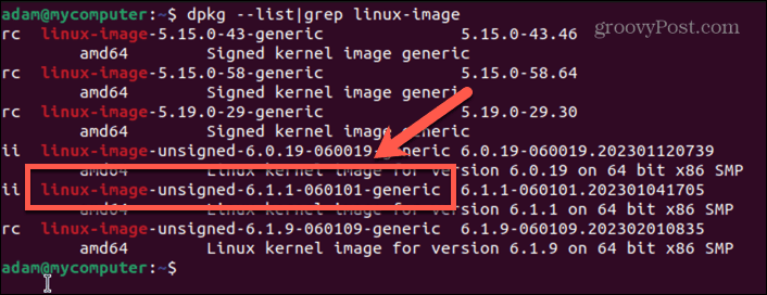nama gambar kernel ubuntu