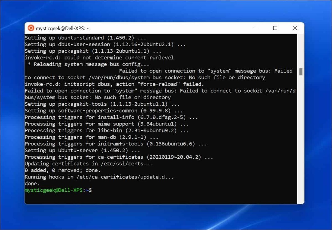 Ubuntu Bash Menjalankan Windows 11