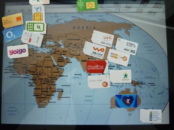 Peta dunia kartu SIM