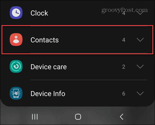 widget kontak android
