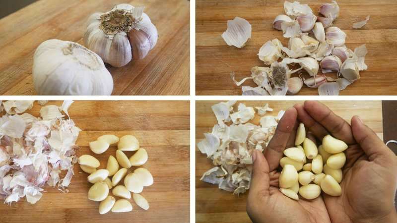 Bagaimana cara mengupas bawang putih yang paling mudah? Metode mengupas bawang putih yang mudah