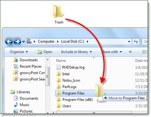 cara memindahkan folder di windows 7