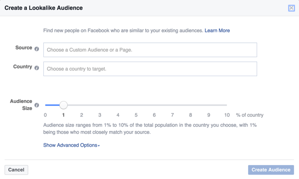 Salah satu taktik Facebook mungkin membuat audiens yang mirip untuk ditargetkan dengan iklan Facebook Anda.