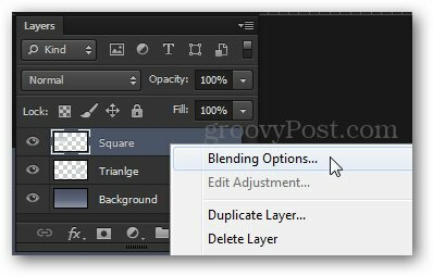 memadukan opsi akses dari tutorial menu konteks photoshop