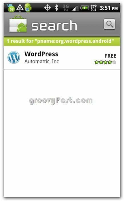 Wordpress oleh Automattic di Android Store