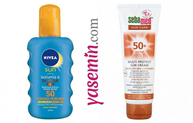 NIVEA Sun Tabir Surya dan Tanning Spray & SEBAMED Sun Cream F50 + 75ml