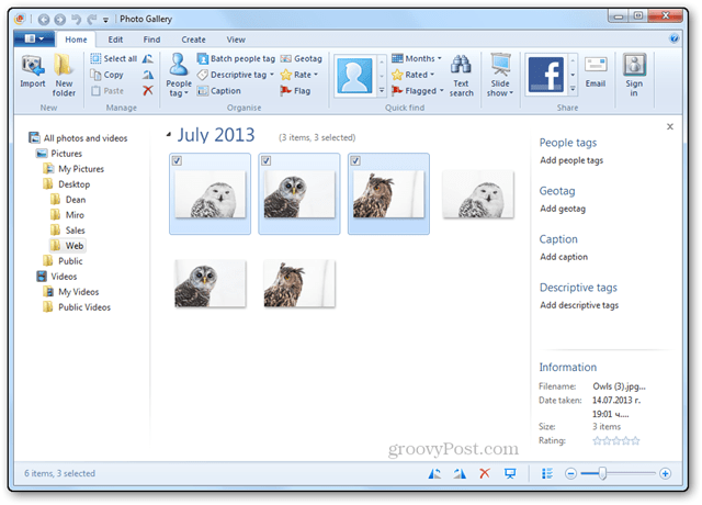 Ubah Ukuran Banyak Foto dengan Galeri Windows Live Photo