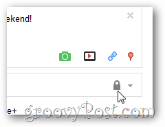 Google+ gembok pos terkunci