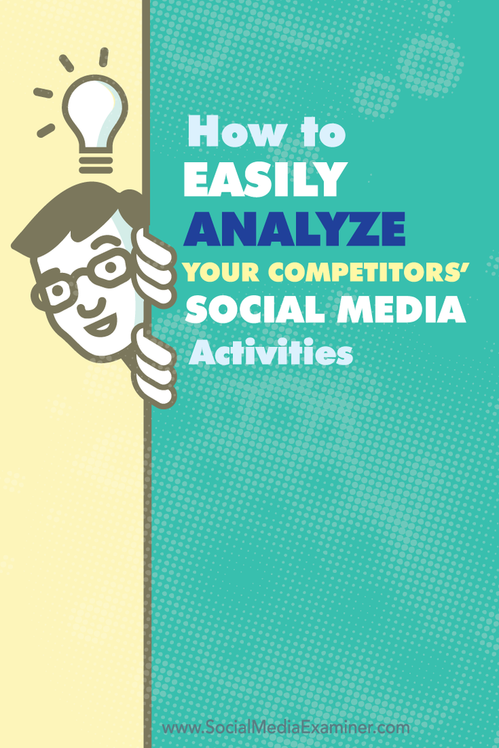 bagaimana menganalisis aktivitas media sosial pesaing