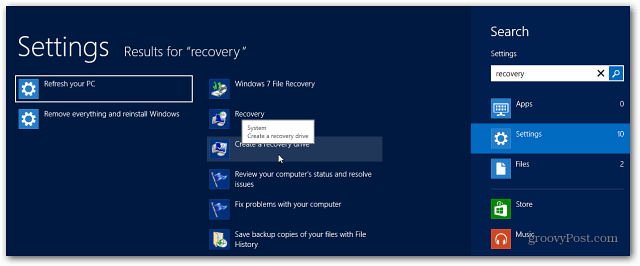 Cara Membuat Flash Drive Pemulihan Windows 8