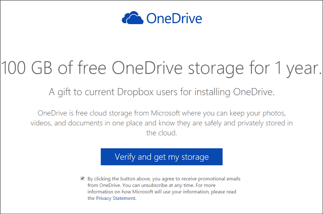100 GB Penyimpanan OneDrive Gratis untuk Dua Tahun (Diperbarui)