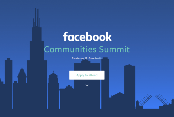 Facebook akan menjadi tuan rumah KTT Komunitas Facebook yang pertama pada 22 dan 23 Juni di Chicago.
