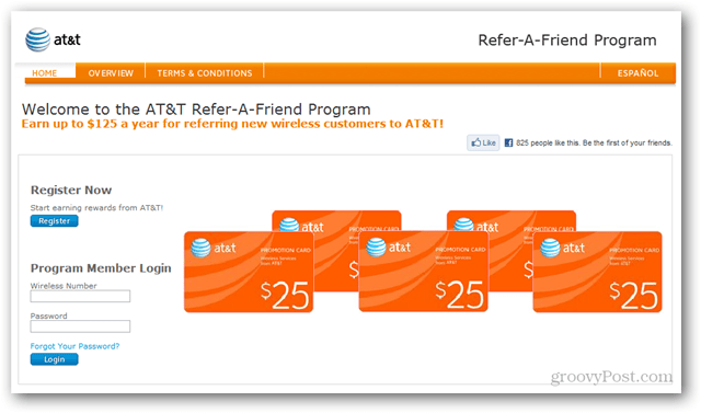 Program Refer-A-Friend AT&T