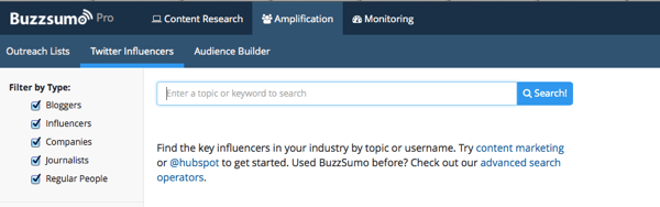 buzzsumo mencari influencer